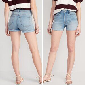 Old Navy Wow Lightwash High-Waisted Denim Shorts - Size 12